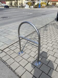 Anlehnbügel für Fahrrad aus Edelstahl