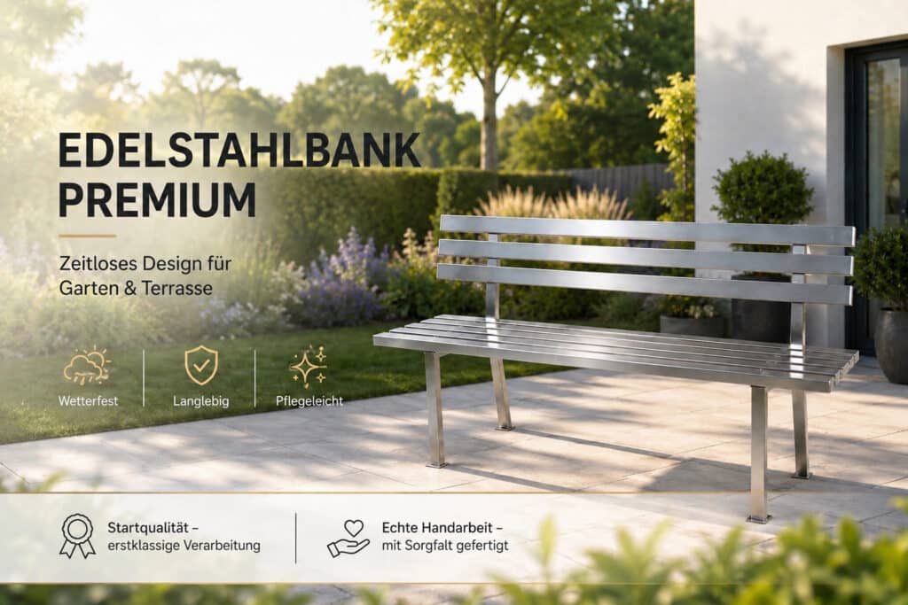 Sitzbank Edelstahl Rostfrei